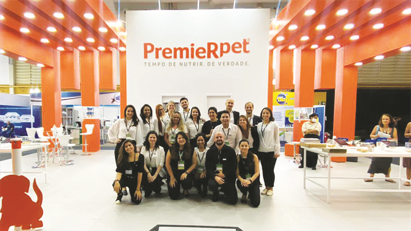 Estande da PremieRpet no CBA 2022. Créditos: Divulgação PremieRpet 