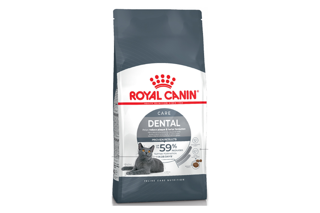 Alimento Cuidado Dental, da Linha Nutrição Saúde para Sensibilidade de Gatos. Créditos: Divulgação Royal Canin 